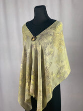 Load image into Gallery viewer, Hand Dyed Botanical Print Lightweight Wool Shawl,  Scarf